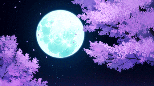 Cute petals and cherry blossom gif anime 627328 on animeshercom