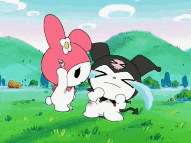 Black Hat Gif,Cute Gif,Kuromi Gif,My Melody's Gif,Pink Skull Gif,White Rabbit Gif