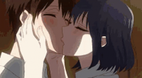 Anime Kiss Gif