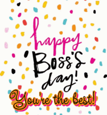 Boss's Day Gif,Holiday Gif,October 16 Gif,Special Day Gif,Thanks To The Boss Gif,United States Gif