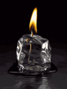 Black Flame Candle Gif