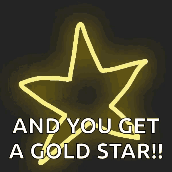 Gold Star Gif