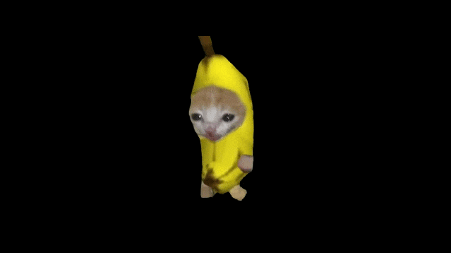 Banana Cat Gif
