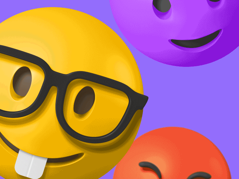 Glasses Gif,Funny Face Gif,Nerd Gif,Nerd Emoji Gif,Symbol Gif,Toothy Gif,Yellow Face Gif