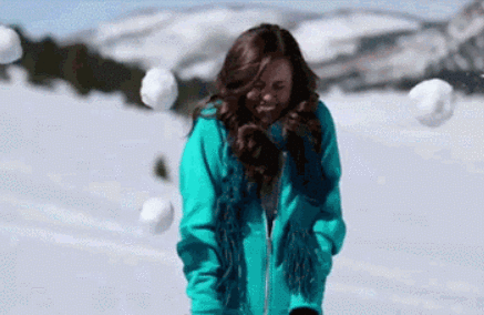 Snowball Fight Gif
