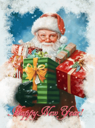 Christmas Gif,English Gif,Father Christmas Gif,Gift Distributor Gif,New Year Gif,Red Costume Gif,Santa Claus Gif