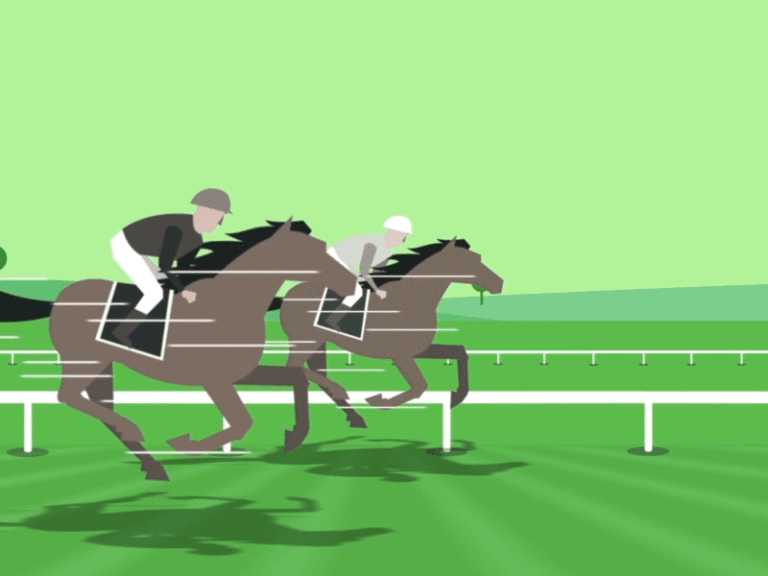 Horse Racing Animated GIF