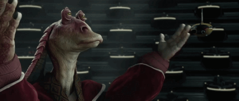 Jar Jar Binks Animated GIF