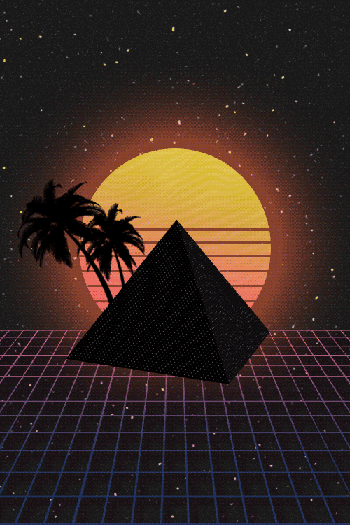 Synthwave Phone Gif
