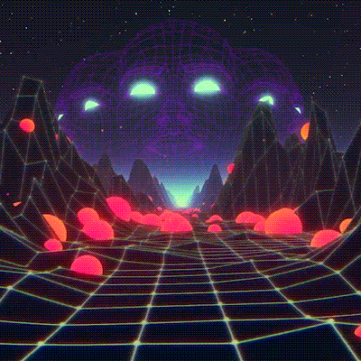 Synthwave Phone Gif