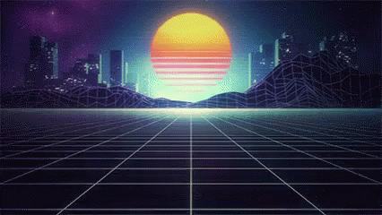 Synthwave Phone Gif