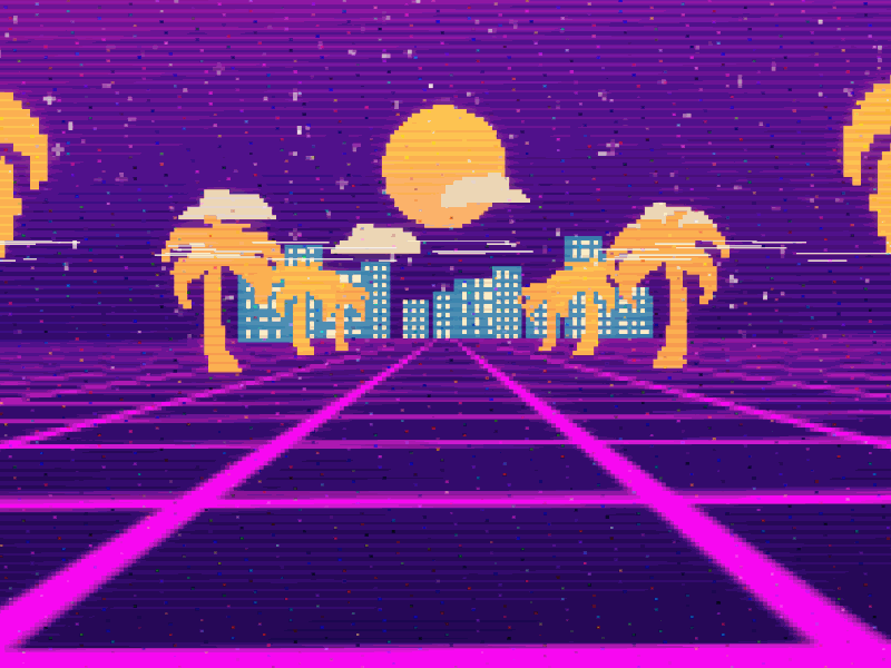 Synthwave Phone Gif