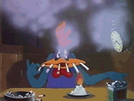 Duck Smoking Gif