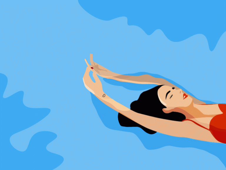 Swimming Animated GIF
