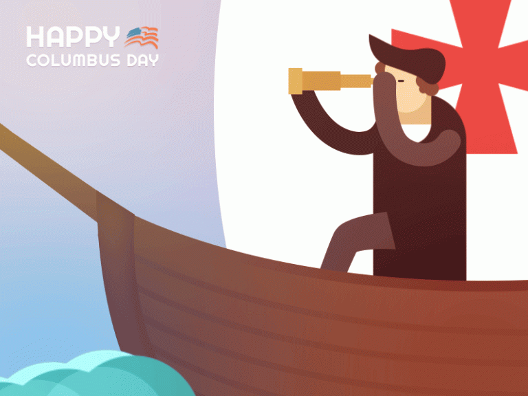 Columbus Day Animated GIF