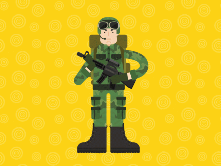 Solider Animated GIF