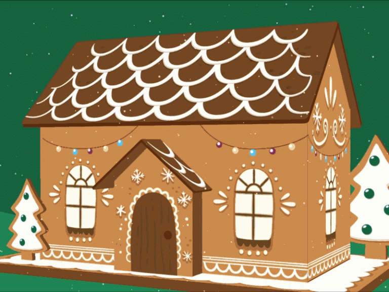 Gingerbread House Animated GIF