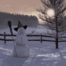 Snowball Fight Gif