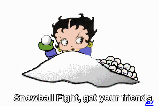 Snowball Fight Gif