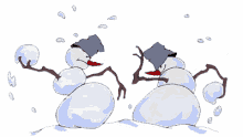 Snowball Fight Gif