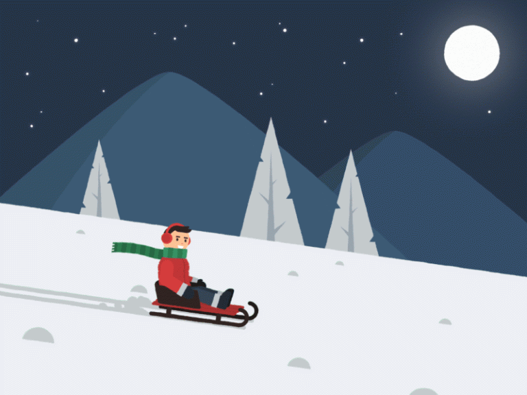 Sled Animated GIF