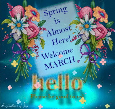 Welcome March Gif