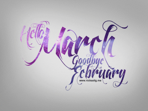 Welcome March Gif