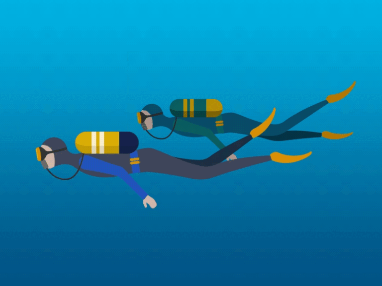 Scuba Diving Animated GIF