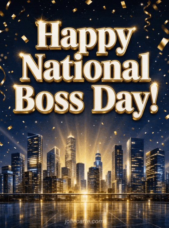 National Boss Day Animated GIF