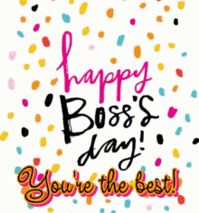 National Boss Day Animated GIF