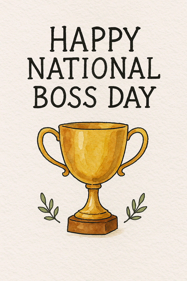 National Boss Day Animated GIF