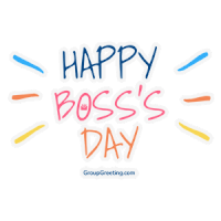National Boss Day Animated GIF