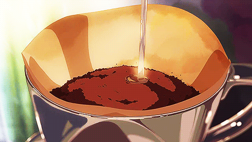 Cup Coffee GIF  Cup Coffee Anime  Discover  Share GIFs  Anime estético  Gif de paisajes Fondos para videos