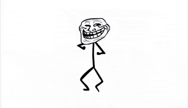 Troll Face Gif Download the best animated Troll Face Gif for your chats.  Discover more #comic, Cute, Smil…