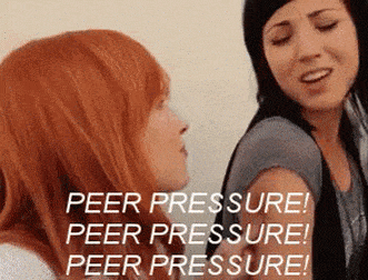 Peer gif. Too much Pressure gif.