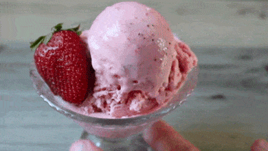 Strawberry Ice Cream Machine Gif
